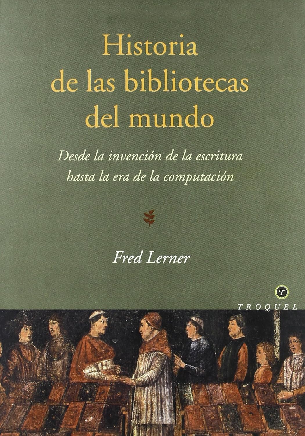 El forro de Historia de las bibliotecas del mundo